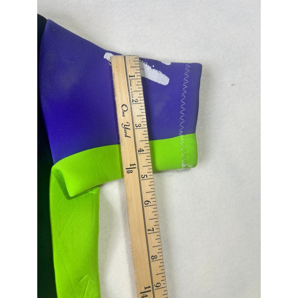 Vintage Wavelength Wetsuits Australia Neon Shorty Spring Suit Size 12 Kids Black - Picture 4 of 5